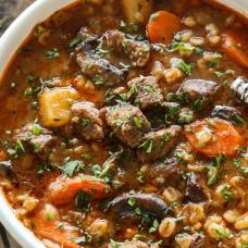 BEEF BARLEY SOUP