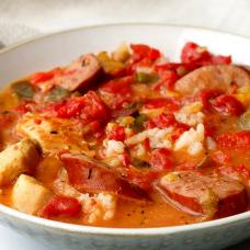 CHICKEN AND SAUSAGE GUMBO