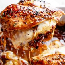 FRENCH ONION STUFFED CHICKEN BREAST