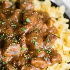 GRANDMA'S OLD FASHIONED BEEF AND NOODLES