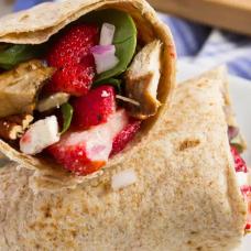 GRILLED CHICKEN & STRAWBERRY SALAD WRAP