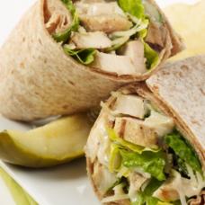 HONEY MUSTARD CHICKEN, AVOCADO & BACON SALAD WRAP